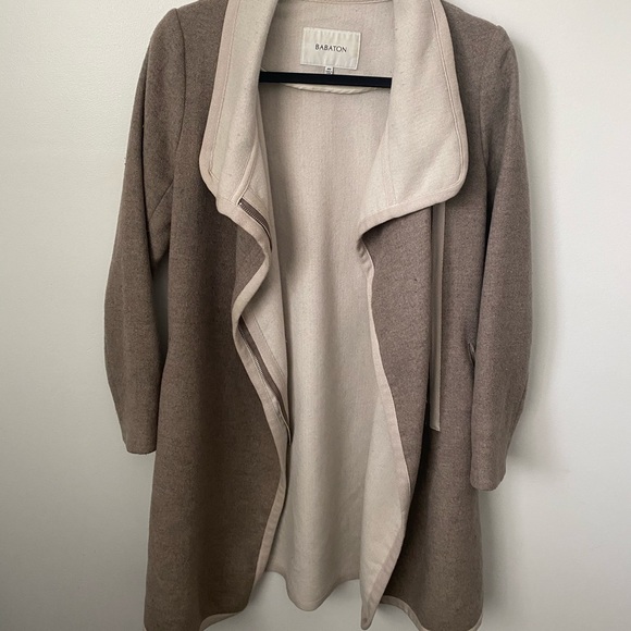 Babaton Oatmeal Grey Coat - Picture 1 of 3